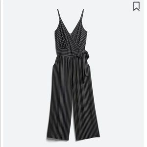 Black and white striped jumpsuit. Kaileigh brand size M
